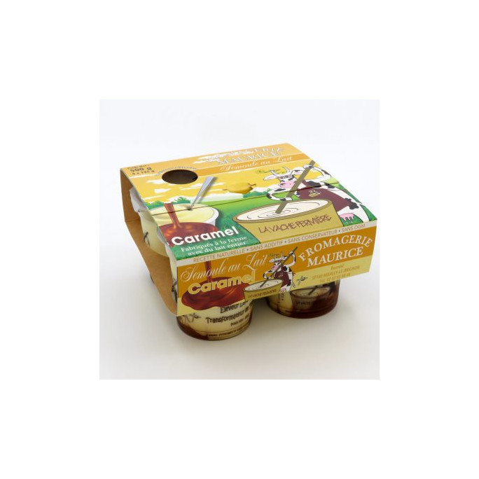 Semoule au lait caramel 4x125g