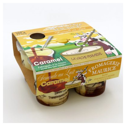 Semoule au lait caramel 4x125g