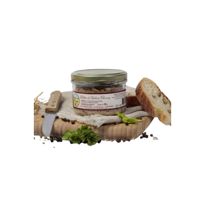 Rillettes de poule au cheverny 180g