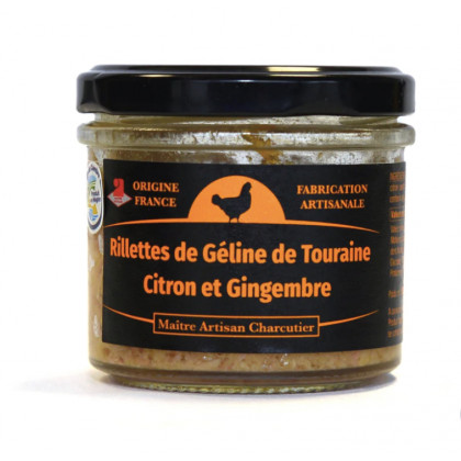 Rillettes de Géline de Touraine Citron et Gingembre