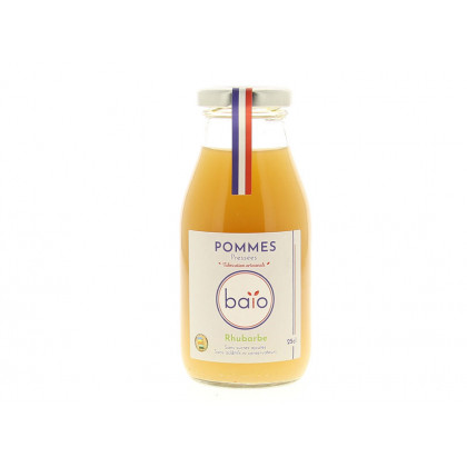 Jus de pommes et rhubarbe Bio