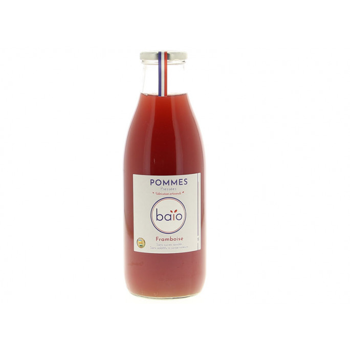 Jus de pommes et framboises Bio