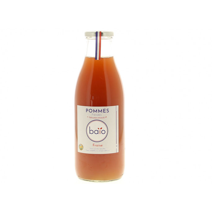 Jus de pommes et fraises Bio