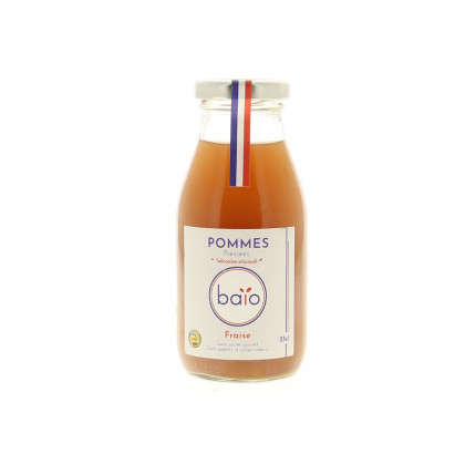 Jus de pommes et fraises Bio