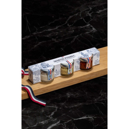 Coffret mini mayonnaise, moutarde et ketchup
