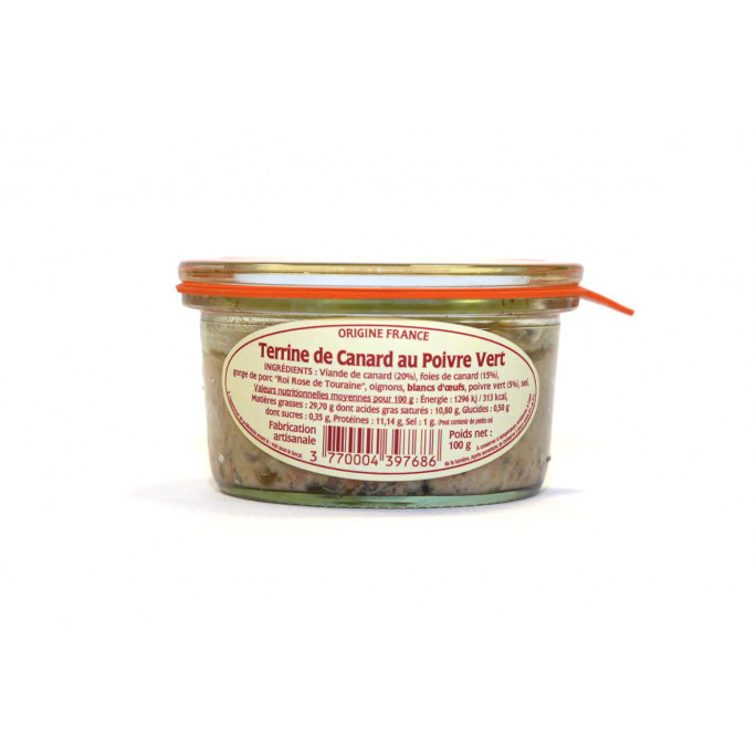 Terrine de Canard au Poivre Vert