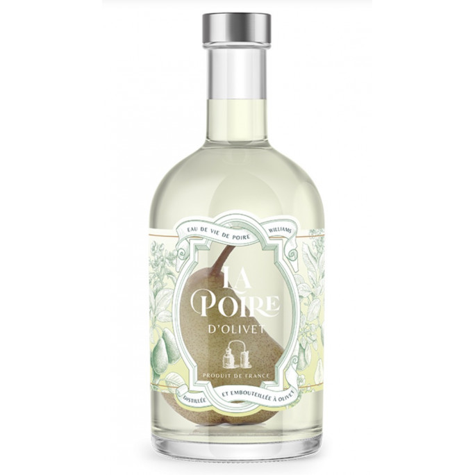 Eau de vie de poire d'Olivet fruit prisonnier