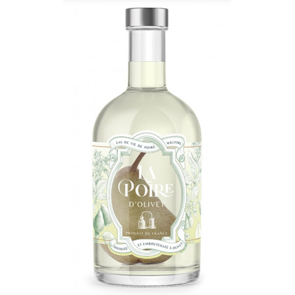 Eau de vie de poire d'Olivet fruit prisonnier