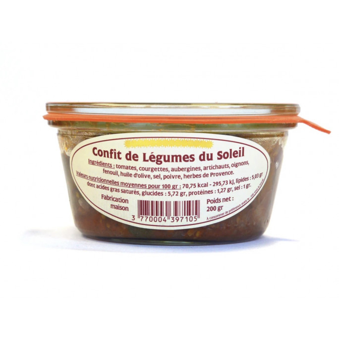 Confit de légumes du soleil 200g