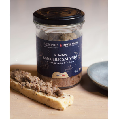 Rillettes de sanglier à la moutarde d’Orléans