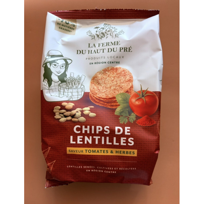 Chips de Lentilles Tomates et Herbes