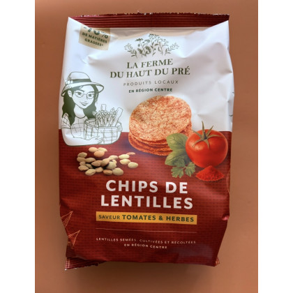 Chips de Lentilles Tomates et Herbes