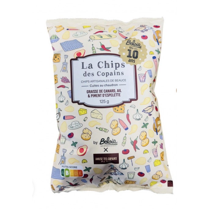 Chips des copains (graisse de canard et piment d’espelette)