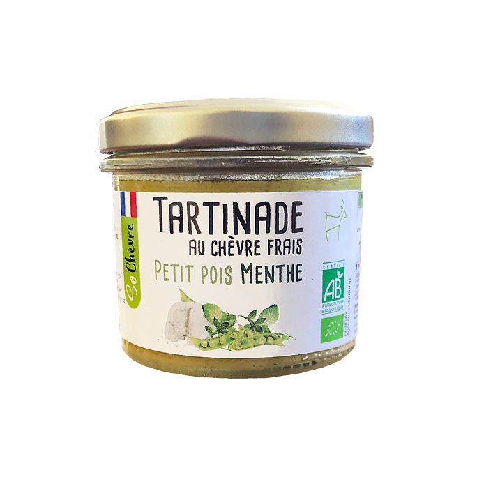 Tartinade au chèvre frais Petit pois menthe So Chèvre Bio