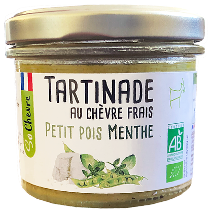 Tartinade au chèvre frais Petit pois menthe So Chèvre Bio