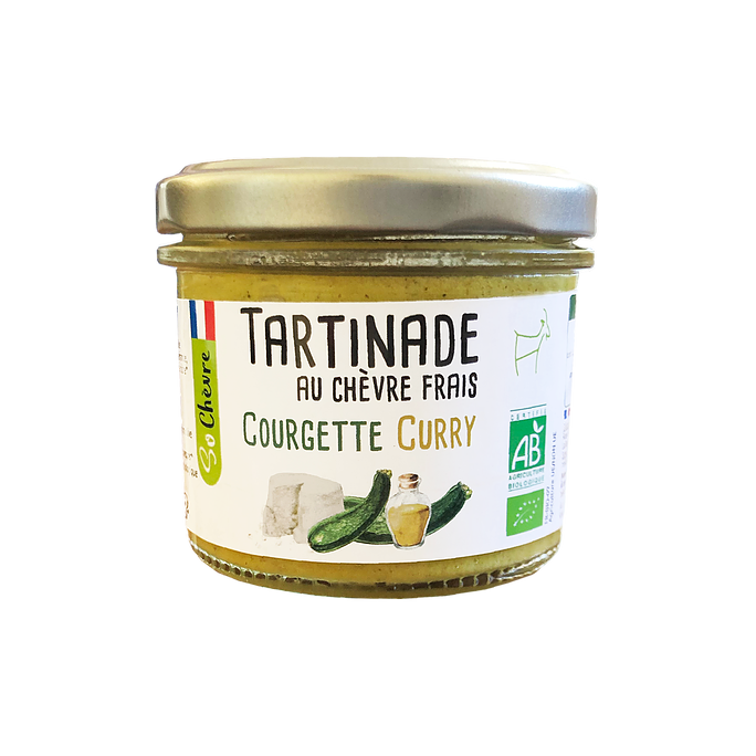 Tartinade au chèvre frais Courgette curry So Chèvre Bio