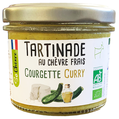 Tartinade au chèvre frais Courgette curry So Chèvre Bio