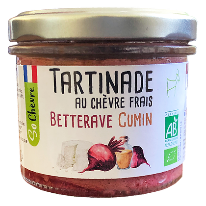 Tartinade au chèvre frais Betterave cumin So Chèvre Bio