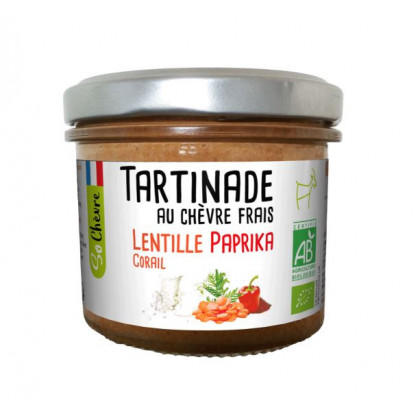 Tartinade au chèvre frais Lentilles Corail et Paprika So Chèvre Bio