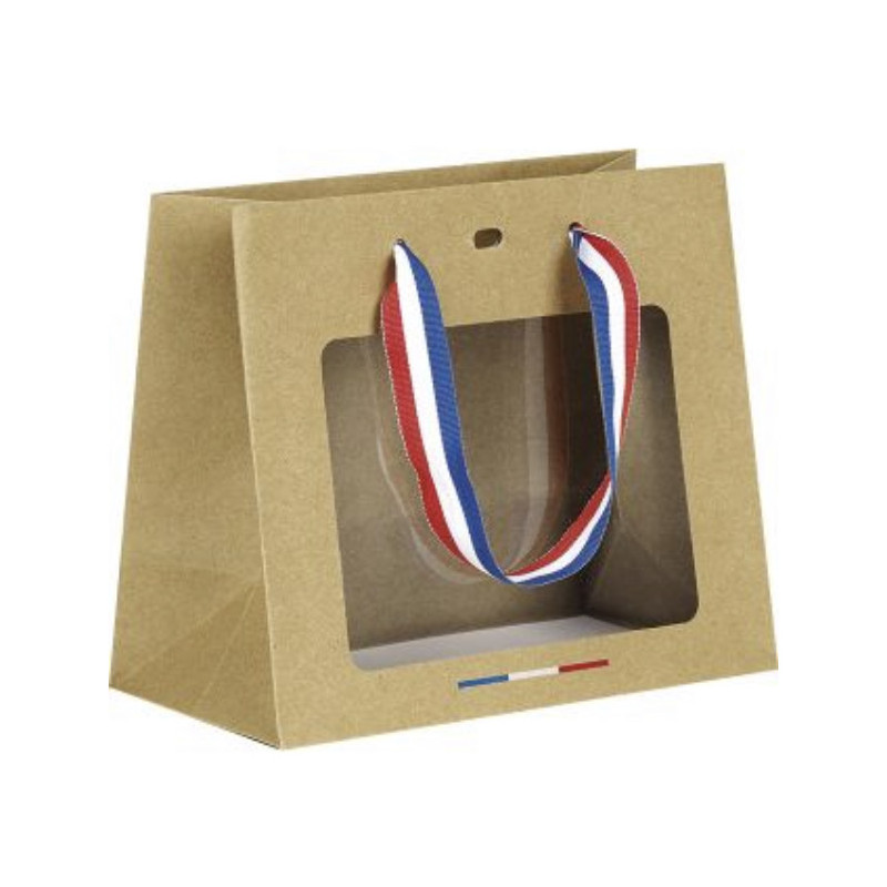 Sac Kraft Bleu blanc rouge