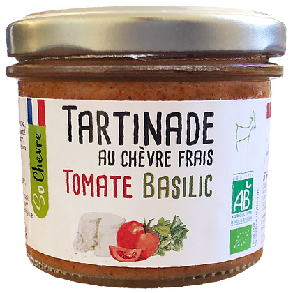 Tartinade au chèvre frais Tomate Basilic So Chèvre Bio